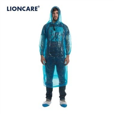 LIONCARE® polietilēna vienreizējās lietošanas lietusmētelis